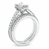 Thumbnail Image 1 of Previously Owned - 5/8 CT. T.W. Baguette Diamond Bridal Set in 14K White Gold