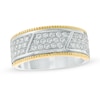 Thumbnail Image 0 of Previously Owned - Men's 1 CT. T.W. Diamond Milgrain Trimmed Band in 10K Two-Tone Gold