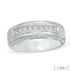 Thumbnail Image 1 of Previously Owned - Vera Wang Love Collection Men's 1 CT. T.W. Diamond Nine Stone Wedding Band in 14K White Gold