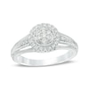 Thumbnail Image 1 of Previously Owned - 1/4 CT. T.W. Composite Diamond Frame Vintage-Style Engagement Ring in 10K White Gold