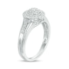 Thumbnail Image 2 of Previously Owned - 1/4 CT. T.W. Composite Diamond Frame Vintage-Style Engagement Ring in 10K White Gold