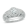 Thumbnail Image 0 of Previously Owned - 1 CT. T.W. Diamond Vintage-Style Frame Engagement Ring in 14K White Gold