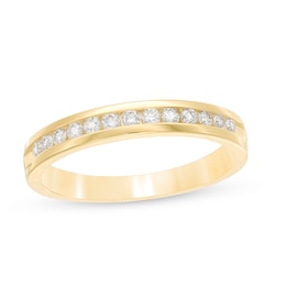 Previously Owned - 1/4 CT. T.W. Diamond Channel Band in 14K Gold