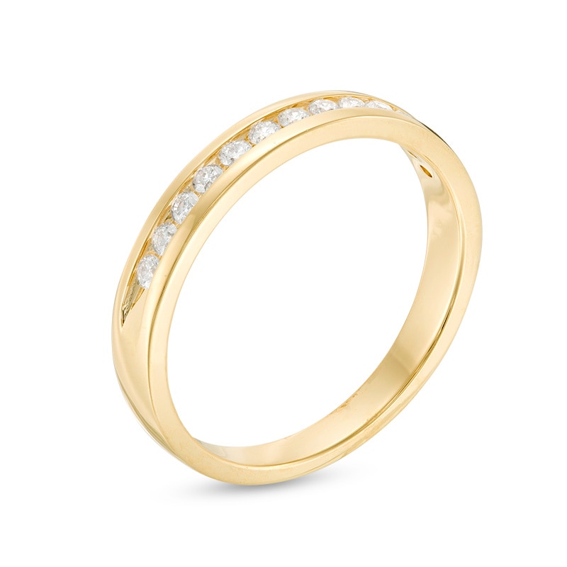 Previously Owned - 1/4 CT. T.W. Diamond Channel Band in 14K Gold