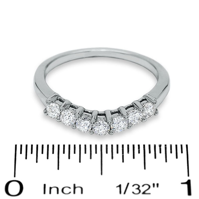 Main Image 3 of Previously Owned - 1/2 CT. T.W. Diamond Band in 14K White Gold