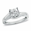 Thumbnail Image 1 of Previously Owned - 1/2 CT. T.W. Princess-Cut Diamond Twist Solitaire Engagement Ring in 14K White Gold