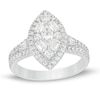 Thumbnail Image 1 of Previously Owned - 1 CT. T.W. Marquise Diamond Frame Engagement Ring in 14K White Gold