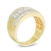 Thumbnail Image 1 of Previously Owned - Men's 2 CT. T.W. Diamond Five Stone Triple Row Ring in 10K Gold