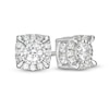 Thumbnail Image 1 of Previously Owned - 2 CT. T.W. Diamond Cushion Frame Stud Earrings in 10K White Gold