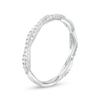 Thumbnail Image 1 of Previously Owned - 1/3 CT. T.W. Diamond Twist Band in 10K White Gold