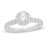 Thumbnail Image 1 of Previously Owned - Vera Wang Love Collection 1 CT. T.W. Diamond Frame Engagement Ring in 14K White Gold