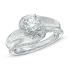 Thumbnail Image 1 of Previously Owned - 1 CT. T.W. Diamond Swirl Engagement Ring in 14K White Gold