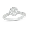 Thumbnail Image 0 of Previously Owned - Vera Wang Love Collection 1-5/8 CT. T.W. Diamond Frame Engagement Ring in 14K White Gold
