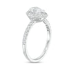 Thumbnail Image 2 of Previously Owned - 1 CT. T.W.  Pear-Shaped Diamond Frame Engagement Ring in 14K White Gold (I/I2)