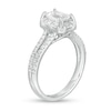Thumbnail Image 2 of Previously Owned - 1-1/5 CT. T.W. Multi-Shaped Diamond Split Shank Engagement Ring in 14K White Gold