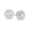 Thumbnail Image 0 of Previously Owned - 1/4 CT. T.W. Diamond Miracle Frame Stud Earrings in 10K White Gold