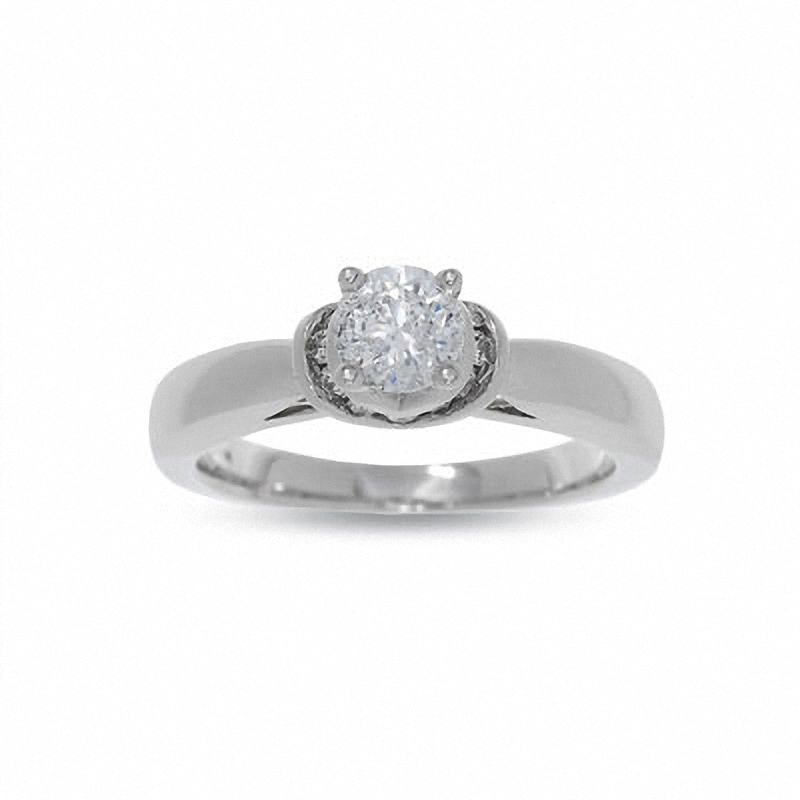 Main Image 1 of Previously Owned - 3/4 CT. T.W. Diamond Solitaire Engagement Ring in 14K White Gold