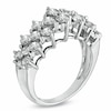 Thumbnail Image 1 of Previously Owned - 2 CT. T.W. Diamond Cluster Pyramid Band in 10K White Gold