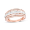 Thumbnail Image 0 of Previously Owned - 1 CT. T.W. Diamond Multi-Row Ring in 10K Rose Gold