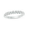 Thumbnail Image 0 of Previously Owned - 1/3 CT. T.W. Diamond Alternating Stackable Band in 10K White Gold