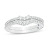 Thumbnail Image 0 of Previously Owned - Vera Wang Love Collection 3/8 CT. T.W. Diamond Contour Two Piece Band Set in 14K White Gold