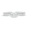 Thumbnail Image 2 of Previously Owned - Vera Wang Love Collection 3/8 CT. T.W. Diamond Contour Two Piece Band Set in 14K White Gold