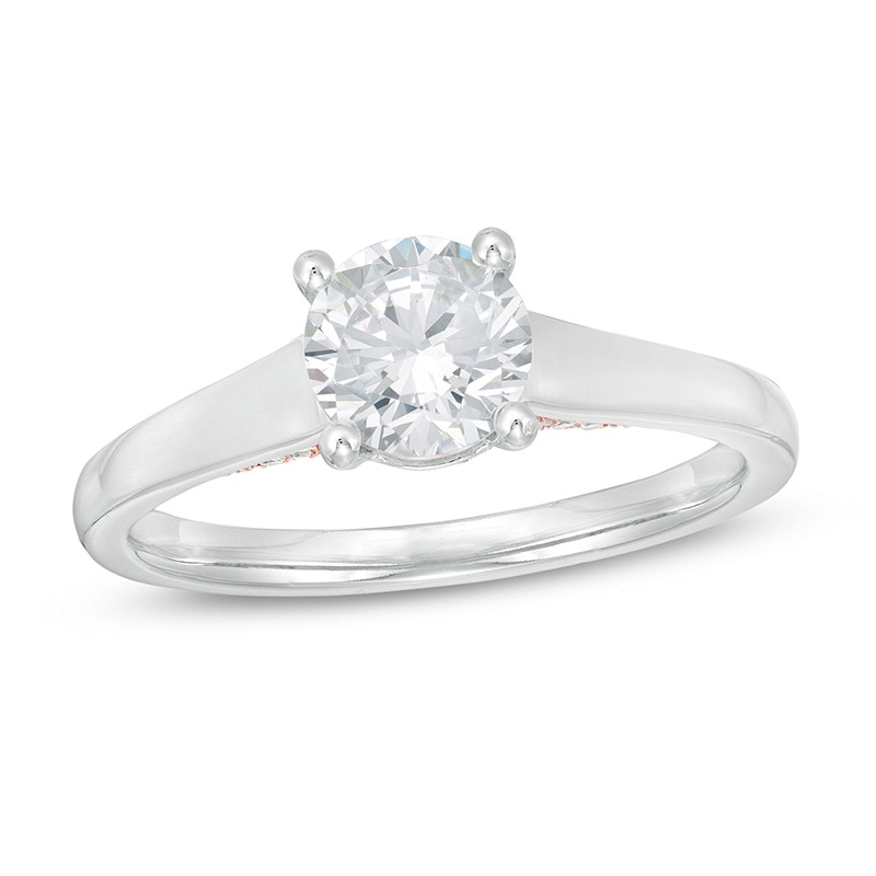 Previously Owned Colorless Diamond Engagement Ring Setting 1/3 ct