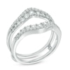 Thumbnail Image 1 of Previously Owned - 1 CT. T.W. Diamond Chevron Solitaire Enhancer in 14K White Gold