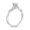 Thumbnail Image 2 of Previously Owned - 1/2 CT. T.W. Princess-Cut Diamond Twist Shank Engagement Ring in 14K White Gold (I/I2)