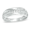 Thumbnail Image 0 of Previously Owned - Men's 1/2 CT. T.W. Diamond Wedding Band in 10K White Gold