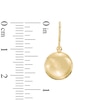 Thumbnail Image 1 of Previously Owned - Puffed Coin Drop Earrings in 14K Gold
