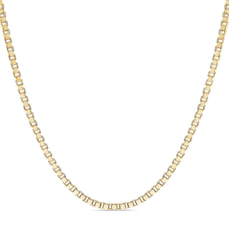 Previously Owned - Men's 1.4mm Box Chain Necklace in 14K Gold - 24"