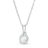 Thumbnail Image 0 of Previously Owned - 1/6 CT. Diamond Solitaire Pendant in Sterling Silver