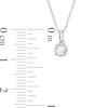 Thumbnail Image 1 of Previously Owned - 1/6 CT. Diamond Solitaire Pendant in Sterling Silver