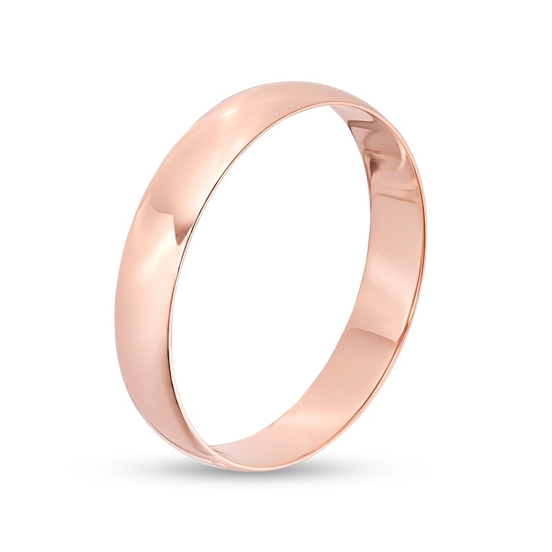 Main Image 2 of Previously Owned - Men's 4.0mm Wedding Band in 14K Rose Gold