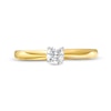 Thumbnail Image 4 of Previously Owned - 1/4 CT. Diamond Solitaire Engagement Ring in 14K Gold (I/I2)