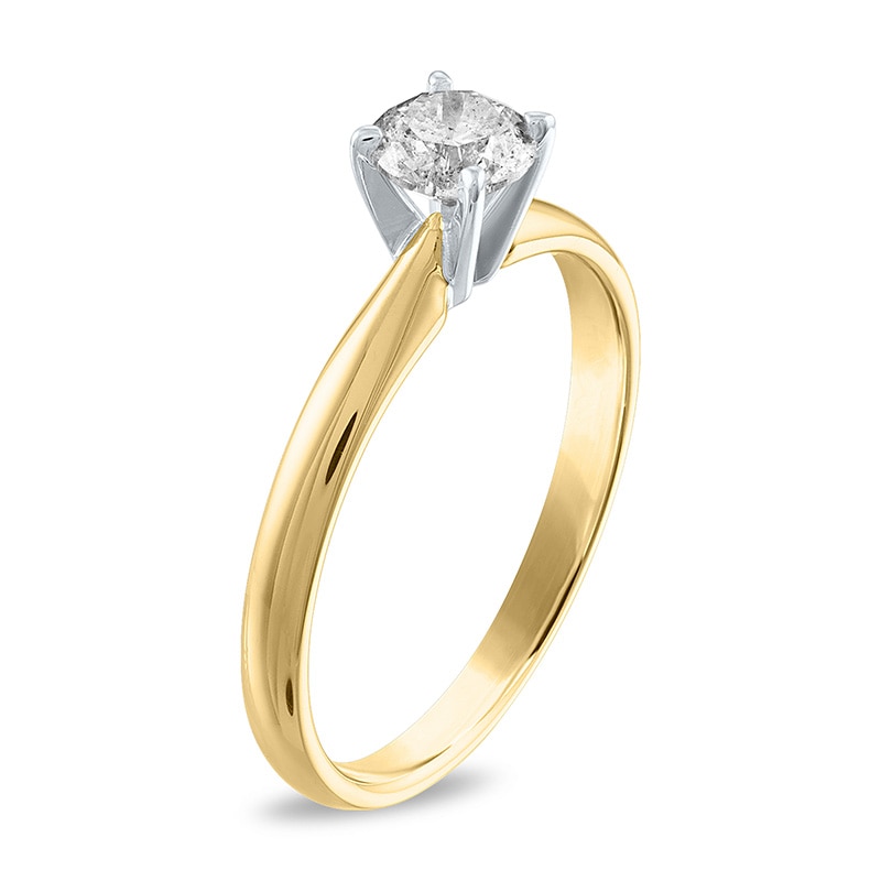 Previously Owned - 1/2 CT. Diamond Solitaire Engagement Ring in 14K Gold (J/I3)