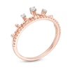 Thumbnail Image 2 of Previously Owned - 1/20 CT. T.W. Diamond Tiara Ring in 10K Rose Gold