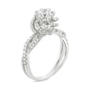 Thumbnail Image 1 of Previously Owned - 1-1/4  CT. T.W. Diamond Swirl Frame Split Shank Engagement Ring in 14K White Gold