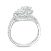 Thumbnail Image 3 of Previously Owned - Ever Us® 2 CT. T.W. Two-Stone Diamond Bypass Frame Ring in 14K White Gold