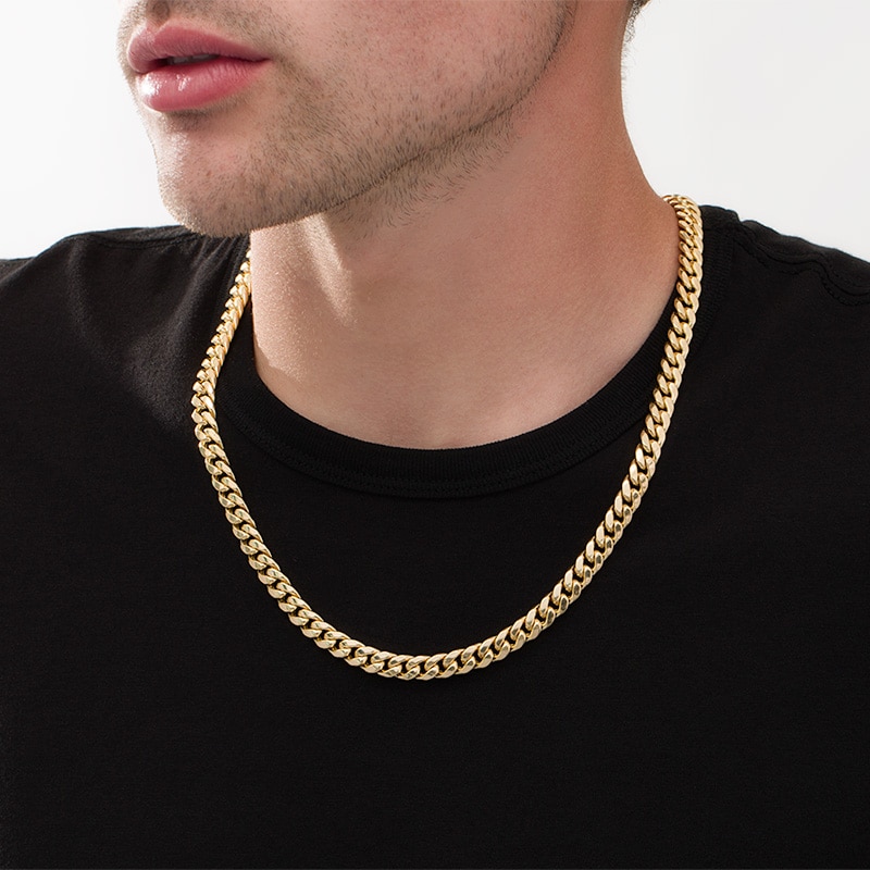 Previously Owned - Men's 3.5mm Cuban Curb Chain Necklace in 10K Gold - 22"