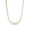 Thumbnail Image 1 of Previously Owned - 3 CT. T.W. Diamond Graduated Tennis Necklace in 10K Gold - 16&quot;