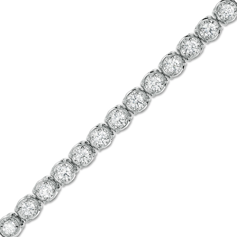 Previously Owned - 10 CT. T.W. Diamond Tennis Bracelet in 10K White Gold