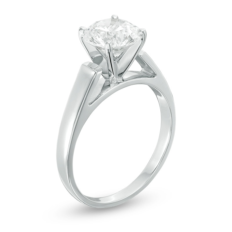 Previously Owned - 2 CT. Diamond Solitaire Engagement Ring in 14K White Gold