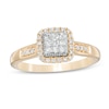 Thumbnail Image 1 of Previously Owned - 1/3 CT. T.W. Composite Cushion Diamond Engagement Ring in 10K Gold