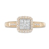 Thumbnail Image 4 of Previously Owned - 1/3 CT. T.W. Composite Cushion Diamond Engagement Ring in 10K Gold