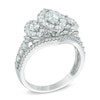 Thumbnail Image 2 of Previously Owned 1-1/2 CT. T.W. Marquise Diamond Frame Past Present Future® Ring in 14K White Gold