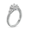 Thumbnail Image 2 of Previously Owned Vera Wang Love Collection 1 CT. T.W. Diamond Frame Twist Shank Engagement Ring in 14K White Gold