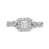 Thumbnail Image 3 of Previously Owned Vera Wang Love Collection 1 CT. T.W. Diamond Frame Twist Shank Engagement Ring in 14K White Gold