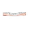 Thumbnail Image 4 of Previously Owned 1/10 CT. T.W. Diamond Contour Anniversary Band in 14K Rose Gold